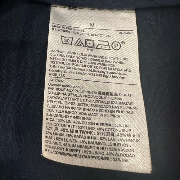 Banana Republic factory Women's Asymmetrical Zip Linen Bomber Jacket - Picture 3 of 8